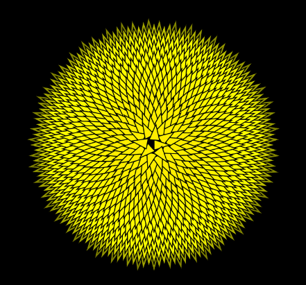 Phyllotaxis with Triangles