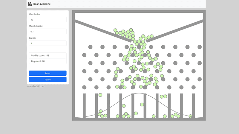 Galton Board Simulator