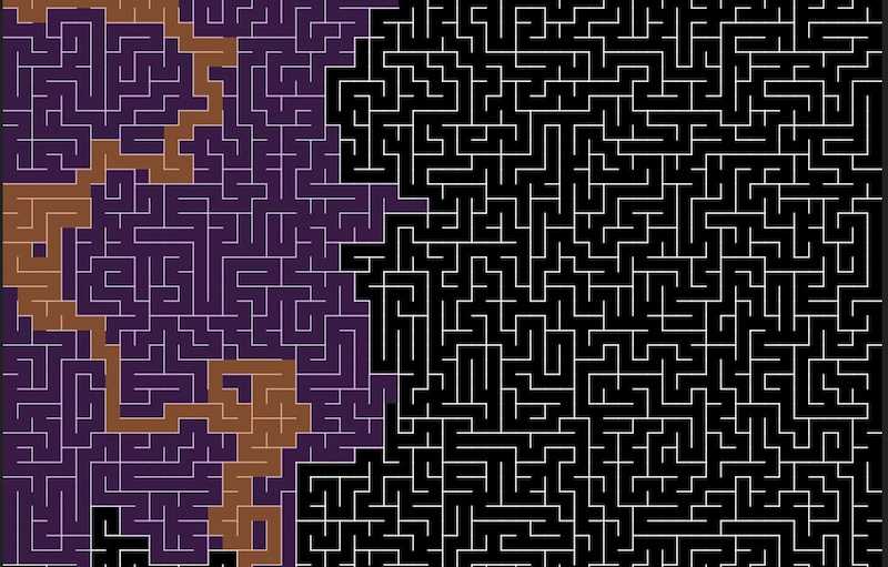 Maze creator and pathfinding